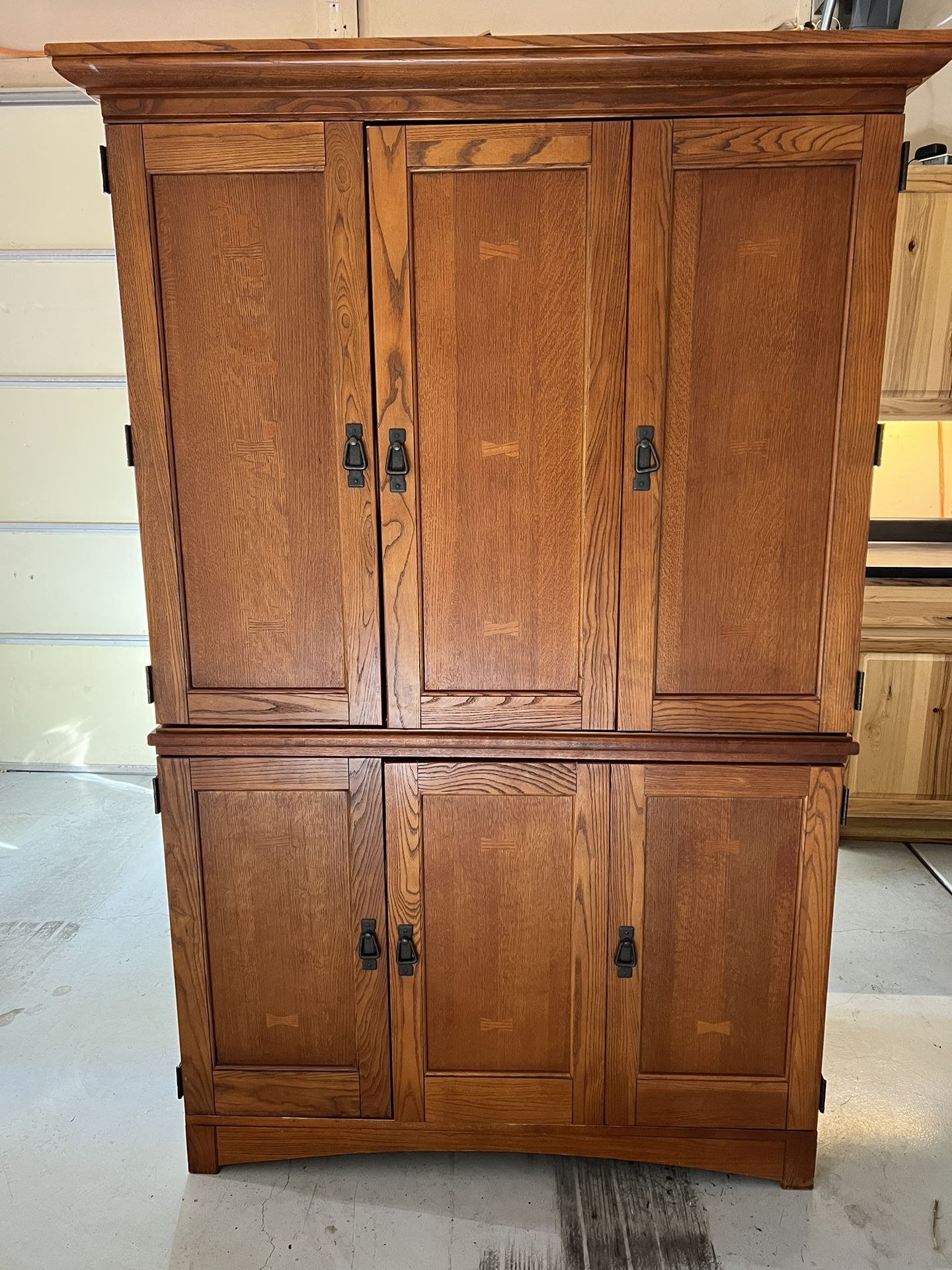 Mission Style Computer Armoire