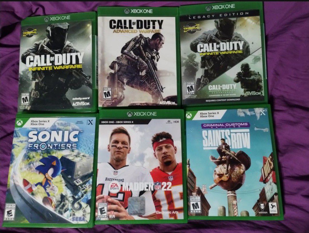 Xbox One Games, $10 Each , $20 For Sonic