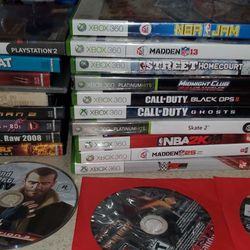 Nintendo Wii, Playstation 2 & Xbox 360 Games ,controllers And Lots More