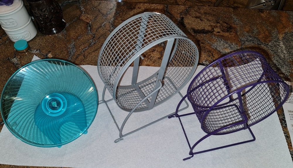 Three Hamster Wheels