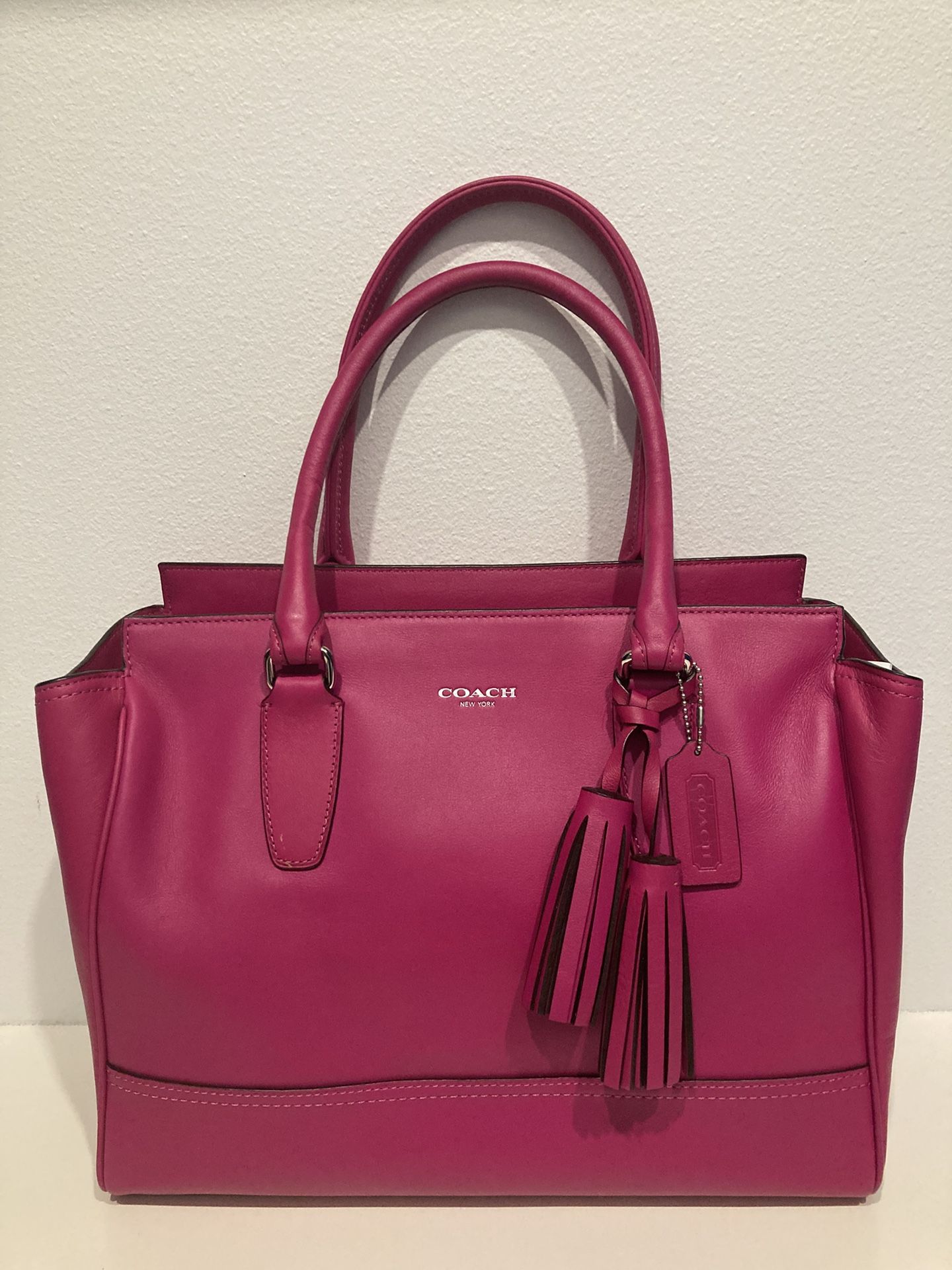 Coach Candace Legacy Carryall Color Fuchsia