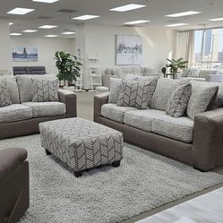 NEW MOCHA SOFA AND LOVESEAT WITH FREE DELIVERY