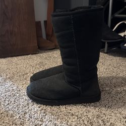 Black high Ugg boots Size 6