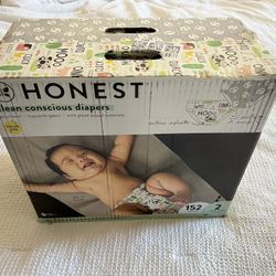 New Box Of Honest Diapers Size 2