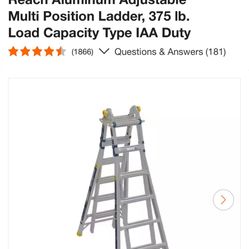 Multi Pro Extendable Aluminum Ladders 