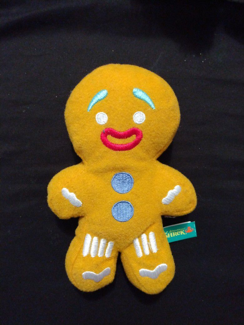 2007 Shrek Gingerbread Man 6 In. Plush Toy