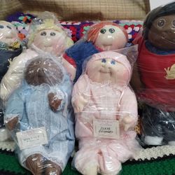6 RARE Xavier Roberts 1978 to 1982 First Ever "The Little People" Pals & Preemie Soft Sculptures!!!!