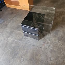 Night Stand and Office Glass Panel