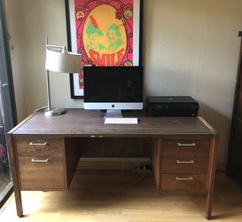 Awesome mid century style desk .. minimal scuffs as it is an older piece.