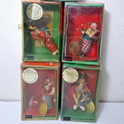 Vintage Sears Christmas Around The World Ornament Lot(China, Japan,  Russia,  & Italy)