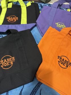 Trader Joe Halloween Mini Tote Bags