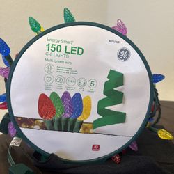 GE Energy Smart Colorite 100-Lights C9 LED Multicolor Christmas Party 66 feet!