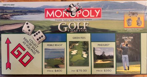 MONOPOLY GOLF EDITION BRAND NEW STILL IN PLASTIC!!!!
