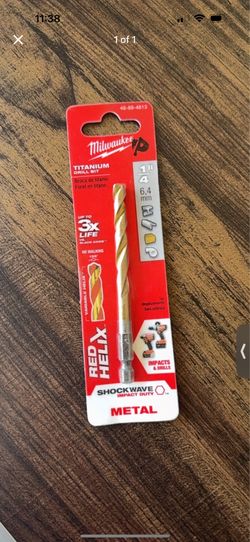 Milwaukee 1/4 inch Titanium Drill Bit 48-89-4613