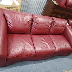 Leather furniture by piece or set: sofa loveseat chair/ottoman footrest  (make offer)