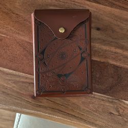 Moon Cycle tarot Cards And Leather Pouch 
