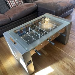 Solid Wood Foosball Coffee Table 