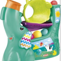 Playskool Chase 'N Go Ball Popper Toy for Active Babies and Toddlers with 4 Colorful Balls - Excellent Condition! 