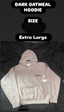 Essentials Hoodies Dark Oatmeal ( Pick Up Only )