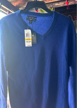 Club room Estate long sleeve shirt dazzling blue Size M