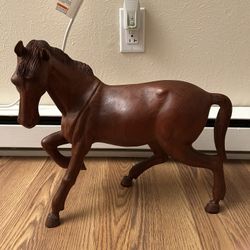 Vintage Wooden Horse Figure