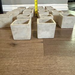 Succulent mini cement pots