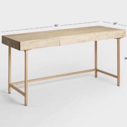 Neutral Driftwood Cristela Desk - World Market 