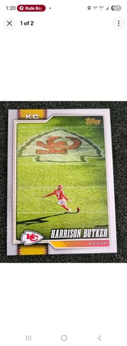 Topps Harrison Butker Golden mirror Kansas City Chiefs Card