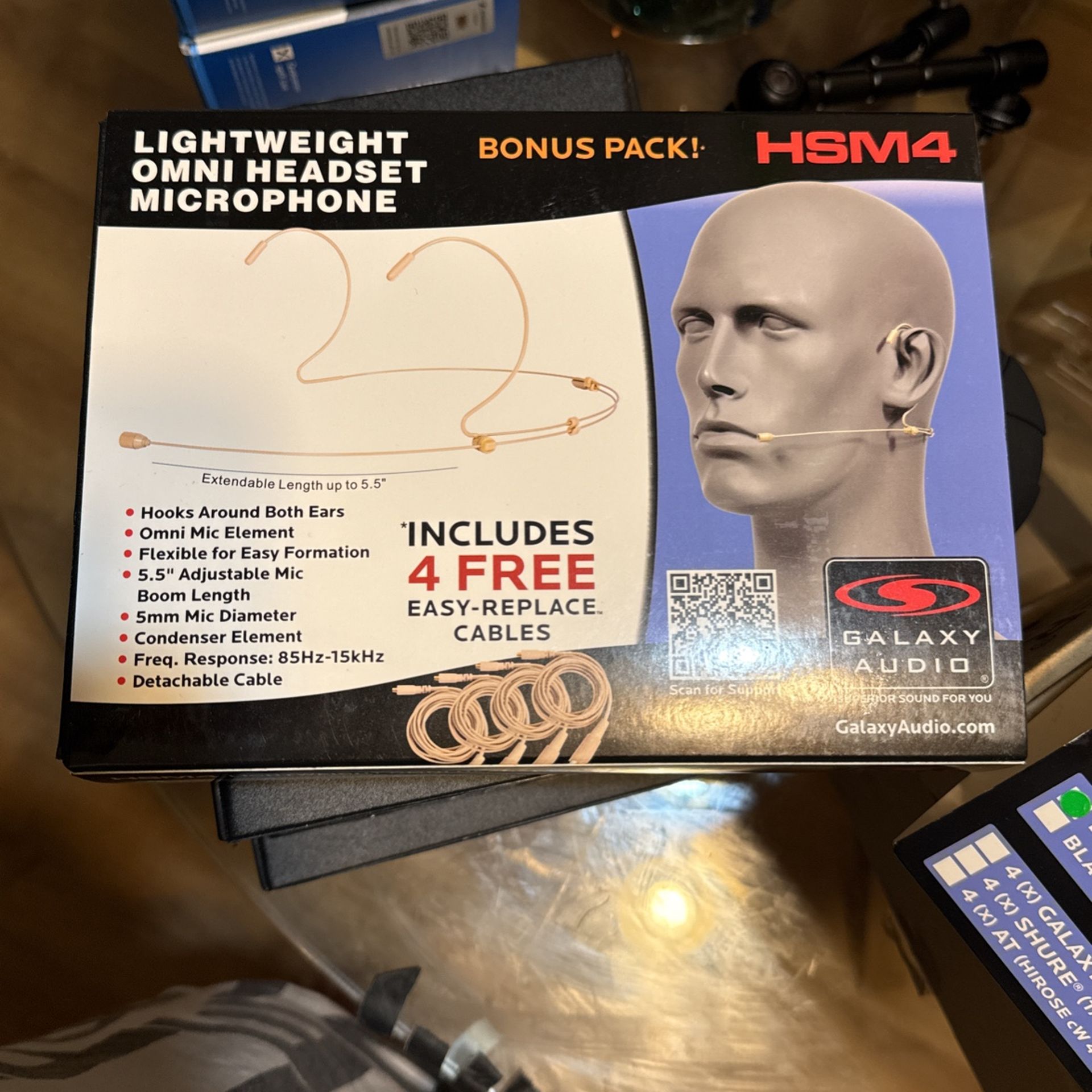 Lightweight Omni Headset microphone