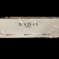 20x25x5 MERV 8 AIR FILTER FURNACE 