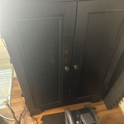 Black Tv Stand And Storage 