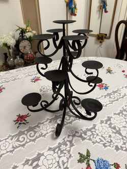 CANDLEHOLDER - Black, Metal