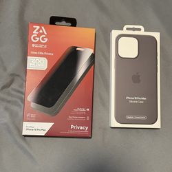 iPhone 16 Pro Max Silicon Case & Screen protector 
