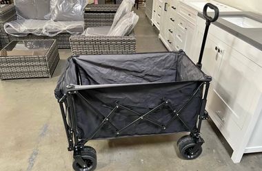 New Outdoor Foldable Wagon Heavy-Duty with Extended Tailgate