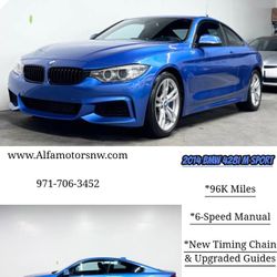2014 BMW 428i M sport 6 Speed manual Transmission 