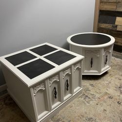 Matching Slate Top End Tables