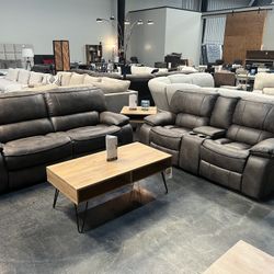 2-piece Reclining Sofa & Loveseat Set