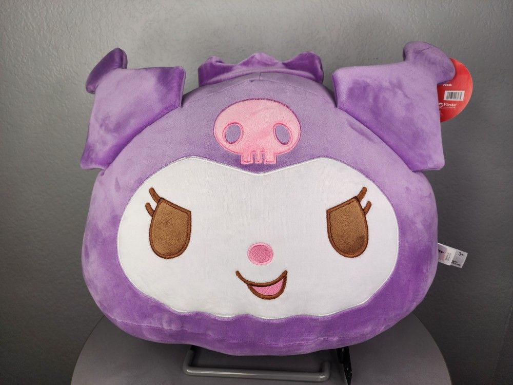 18" Jumbo Sanrio Purple Kuromi Dumpling Plush