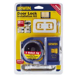 IRWIN Metal & Wood Door Lock Installation Kit.