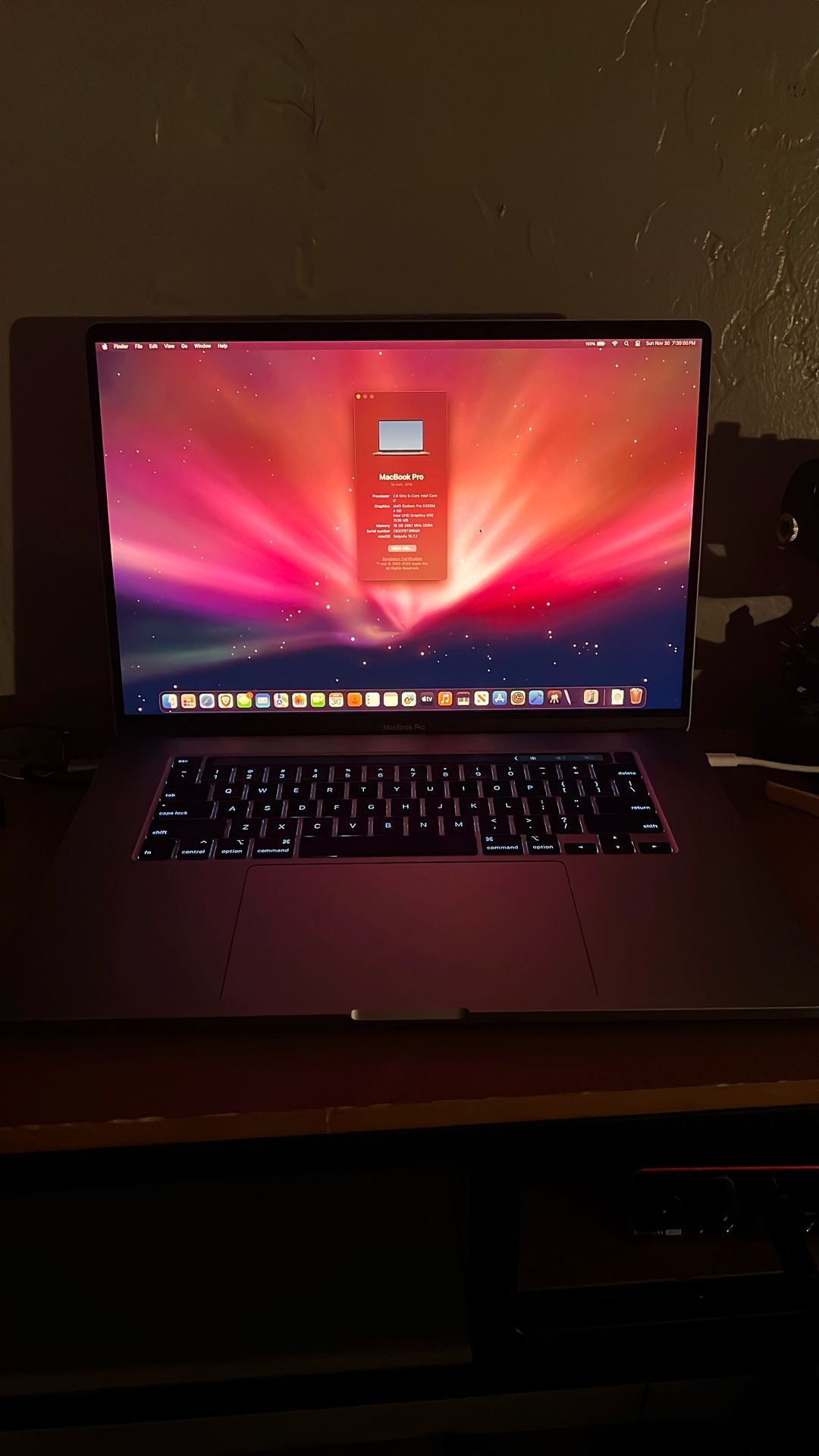 MacBook Pro 2019 16”