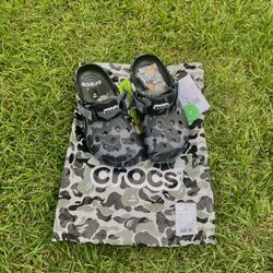 Bape x Crocs Classic Camo Clogs 
