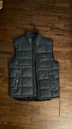 Puffer Vest (Dark Grey, Quilted)