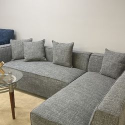 Couch Gray Sectional Sofa Delivery And Financing Available 