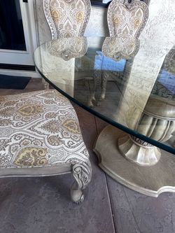 60” Glass Round Table Only $60obo