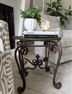 Side / accent table iron