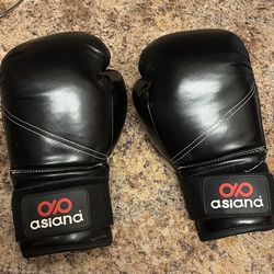 GUANTE ASIANA PARA KICK BOXING NEGRO