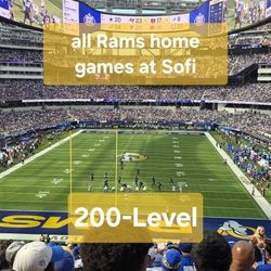Rams Home Games At Sofi 200-Level