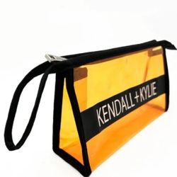 Kendall And Kylie Orange Makeup Bag