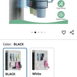 Magnetic Stanley Cup Holder for Refrigerator, Water Bottle Organizer for Stanley 40 oz with Tumbler Lid Organizer, Kitchen Pantry Organizers and Stora