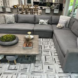 Restoration Hardware Grey sectional